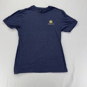 Poncho T Shirt Mens Medium Blue Heather Logo Graphic Casual Tee Outdoor
